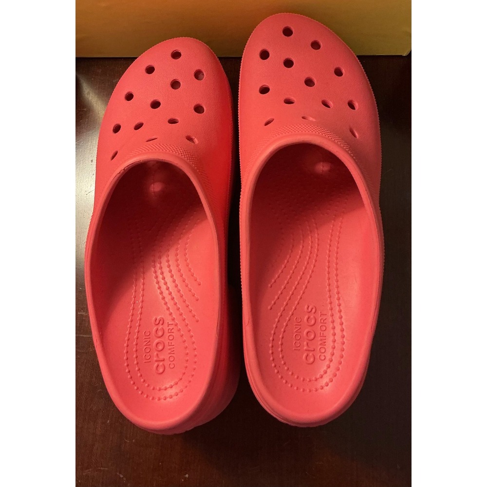 Crocs Siren Clog Pink Platform Block Heel Mismatched Sizes 11 and 12